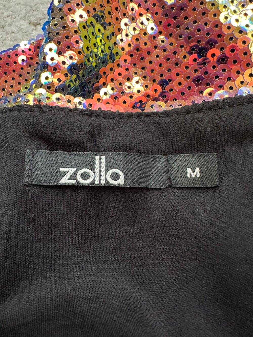 Zolla Women’s Multicolor Sequin Cami Tank Top Size M - Picture 4 of 5
